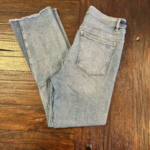 DL1961 DL Vintage Bridget Boot High Rise Instasculpt Crop Light Blue Ankle Jeans